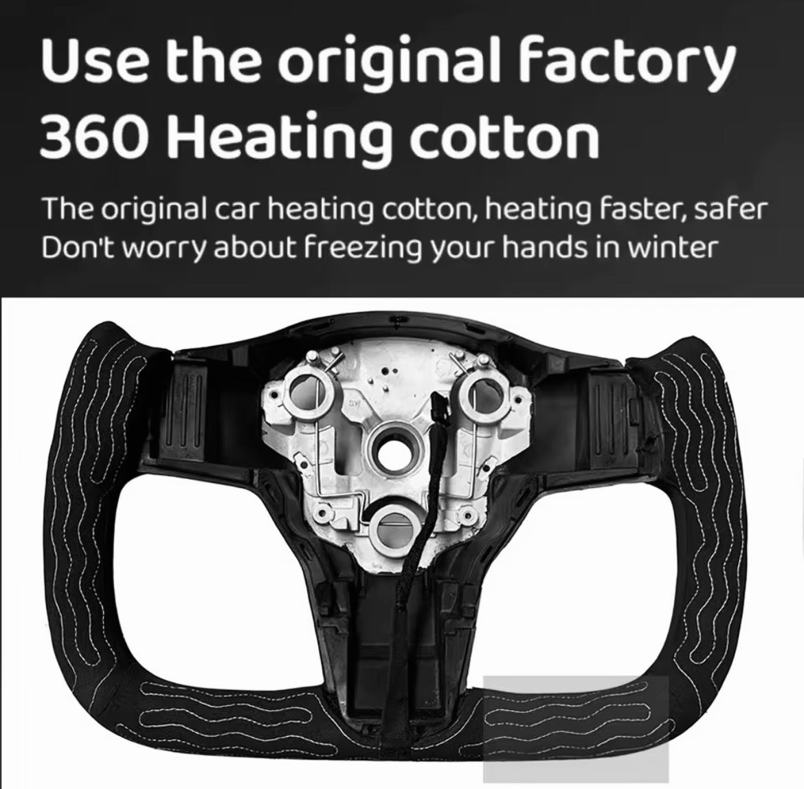 Custom WHITE TESLA Steering Wheel Carbon & NAPPA Leather & Heating NEW MODEL Y
